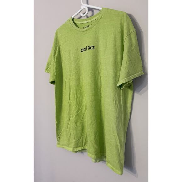 Charli XCX Brat Green T Shirt Size Large Short Sleeve Collection Shirt Unisex - Picture 2 of 6